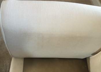 Couch Arm - Before Upholstery Cleaning